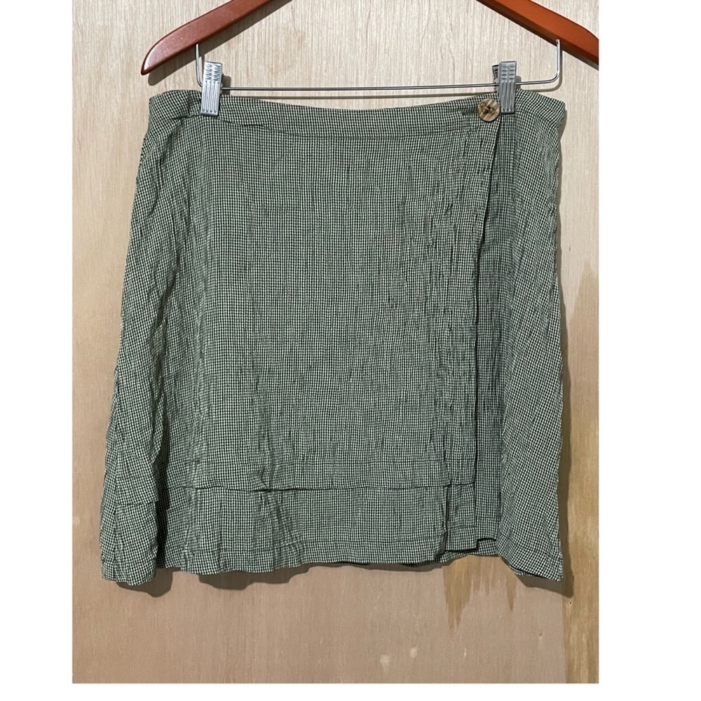 Rialto Collection Vintage 90s Green Plaid Miniskirt